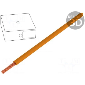 Wire | H07V-K | stranded | Cu | 16mm2 | orange | P
