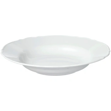 UPPLAGA zupas šķīvis, baltā krāsā, 26 cm