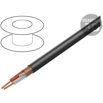 Wire: microphone cable; BiTsound®; 2x0.23mm2; blac