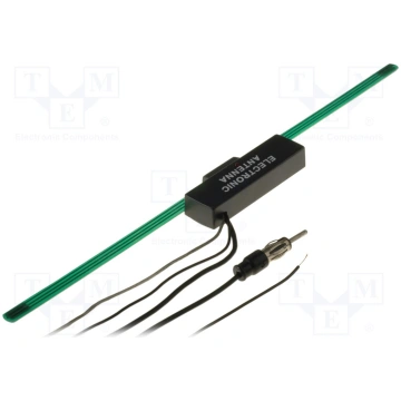 Universal car AM/FM antenna with amplifier. ANT020