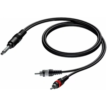 Audio kabelis Procab CAB719/3 — 3 m stereo 6,3 mm 