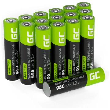 Green Cell 4x AAA HR03 950mAh Battery GR12