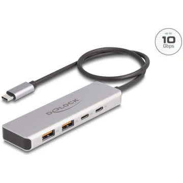 Delock USB 10 Gbps USB Type-C™ Hub with 2 x USB Ty