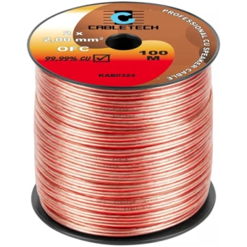 Skaļruņu kabelis Cabletech OFC 2 mm — deoksigenēta