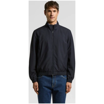 Technical wool bomber jacket Ultramarine blue / 56