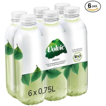 Volvic Matcha ar bioloģiskās zaļās tējas, bumbieru