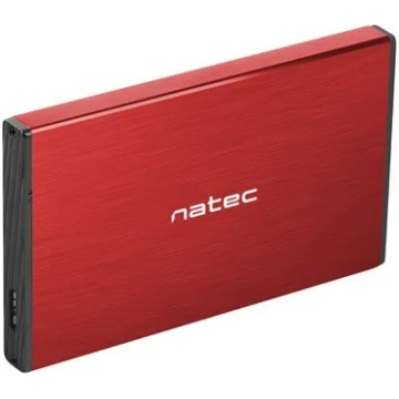 NATEC HDD ENCLOSURE RHINO GO (USB 3.0, 2.5", RED)