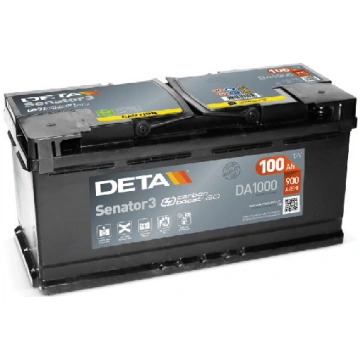 Akumulators Deta Senator 3 DA1000 100Ah, 900A, (- 