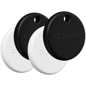Chipolo POP 4-Pack Bluetooth Key Finder Black and 