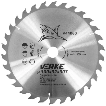 Zāģa ripa kokam 300x32x30z; V44060 VERKE | V44060 