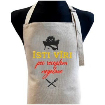 Izšuvums uz priekšauta PIRĀTS [FR12]