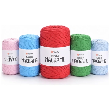 YARNART TWISTED MACRAME - vīta makramē aukla