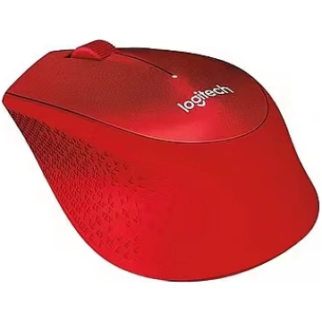 Logitech M330 Silent Plus, RF Wireless, Red (910-0