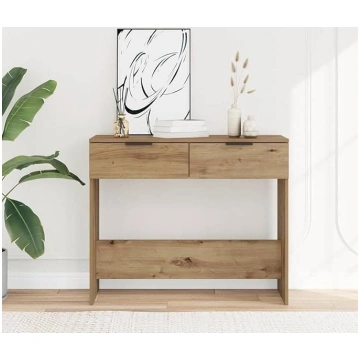 Model 856946 Wood Composite Console Artisan Oak 90