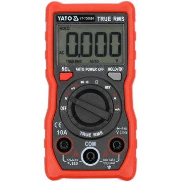 Digitālais multimetrs TRUE RMS LCD 4000, YATO, YT-