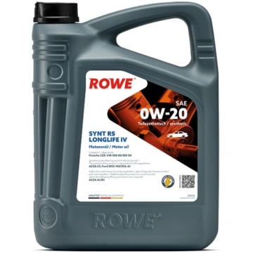 ROWE SYNT RS LONGLIFE IV SAE 0W-20 5L ROWE 20036-0