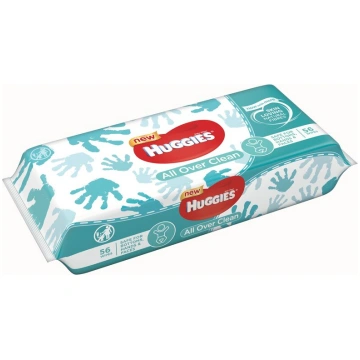 HUGGIES mitrās salvetes All Over Clean 56gab