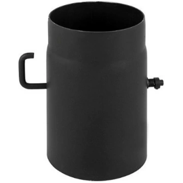 Melno dūmvadu caurule ar šīberi Parkanex D120 mm