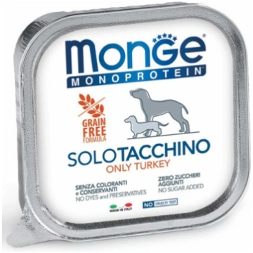 Monge Dog Monoprotein Pate Only Turkey 150 g | 800
