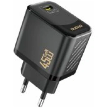 Dudao A28 45W GaN USB-C Black lādētājs A28EU-BLACK