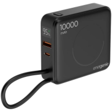Gembird PB10-WPC15-LCD-01 Fast charging power bank