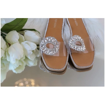 Elena Sandals - Clear / 7.5