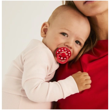 BIBS STUDIO Colour Round - Polka Dots lateksa māne