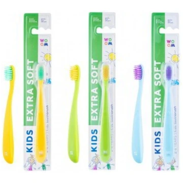 Woom zobu birste KIDS EXTRA SOFT, 1 GB