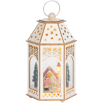 MagicHome Ziemassvētku laterna, Koka ciemats, 9 LE