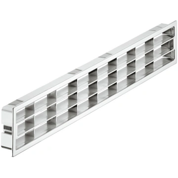 Ventilācijas reste 458 x 65 mm (hroms)