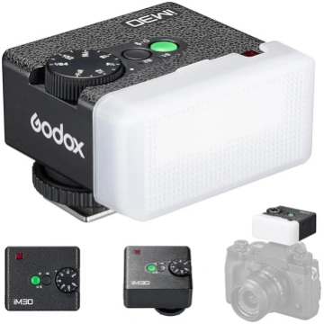 Godox IM30 Mini kabatas zibspuldze ar manuālo Spee