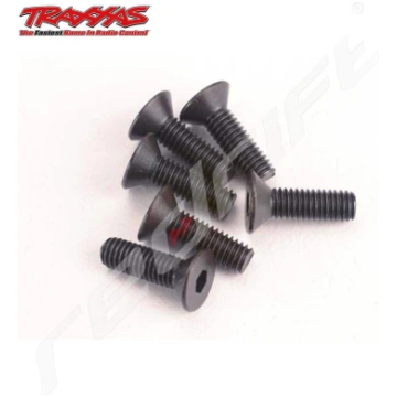 Traxxas: Screws M3x10mm Countersunk Hex Socket (6)