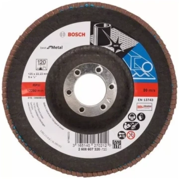 Lameldisks PRO 125mm G120 BOSCH 2608607320