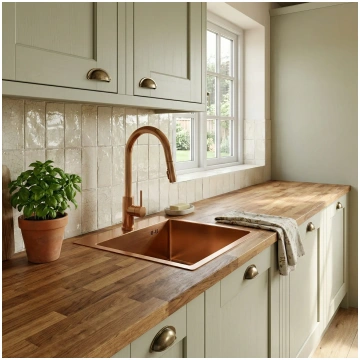 without kitchen faucet Rea