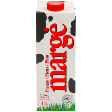 Piens MARGE 3.2 %, UHT, 1 L