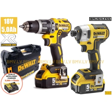 Komplekts DeWalt DCK266P2T DCD796 + DCF887 18V (2x