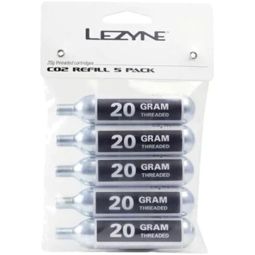 Lezyne CO2 piepūšamais balons, 5 gab. pa 20 g ANE5