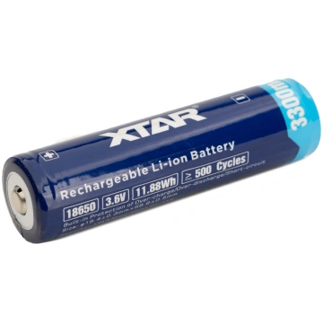 Li-ion rechargeable battery XTAR 18650 3300mAh 10A