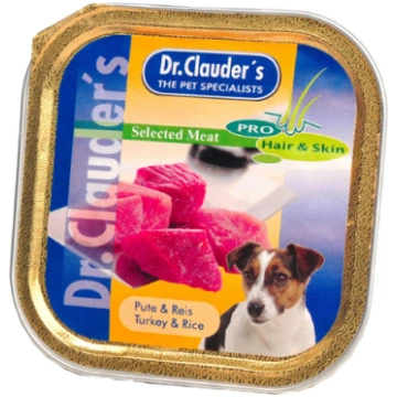 Dr.Clauders Dog konservi suņiem Tītars, rīsi 100g