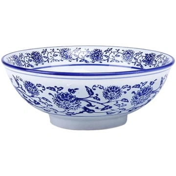 Cabilock Blue White Porcelāna zupas bļodas Ķīniešu