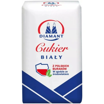 Granulēts cukurs Diamant 1 kg, balts, iepakojums S
