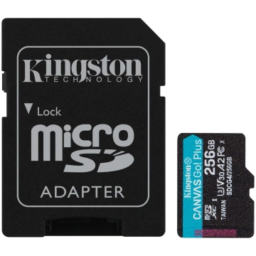 Kingston Canvas Go! Plus 256 GB microSD Flash memo