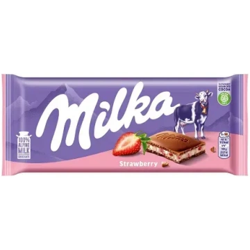 Milka Strawberry 100g 450-25782