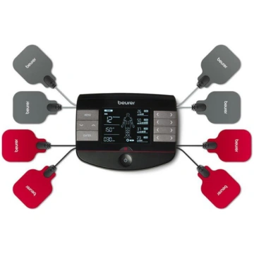 Beurer 4-in-1, heat function, black - Digital TENS