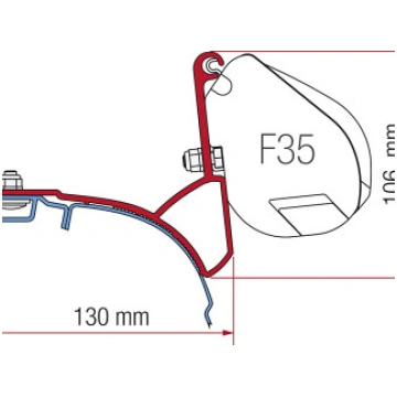 Adapteris VW T5/T6, Fiamma F35