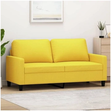ZEYUAN 359168 2-Seater Sofa, Light Yellow, 140 cm 