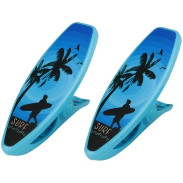 2 gabali Vannas dvieļu klipi Plastmasas pludmales
