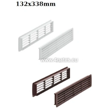 Ventilācijas reste 132x338mm - Krāsa: Melna