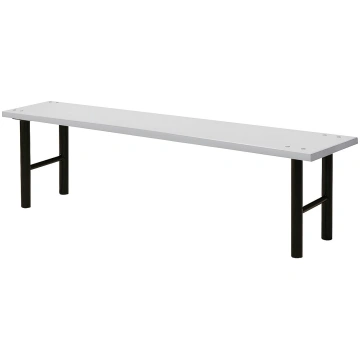Sols ģērbtuvei, 1500mm, pelēka