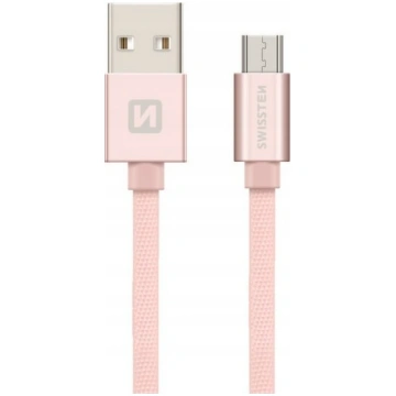 Swissten Textile Quick Charge Universāls Micro USB